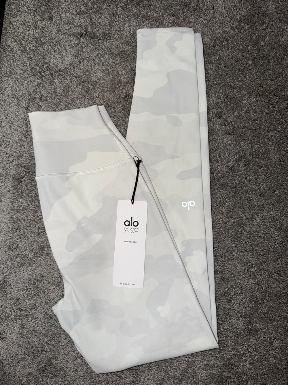 ALO Yoga White Camo Kids Leggings